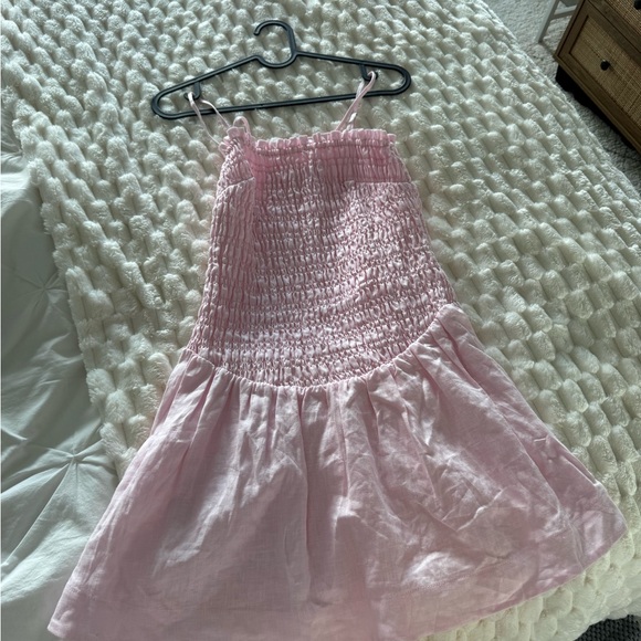 Wilfred Pink Smocked Sundress - Picture 2 of 5
